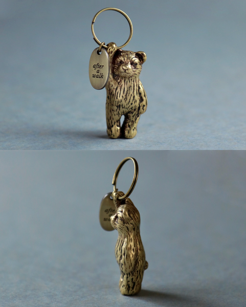 [ALLGRAY] Bear Keyring