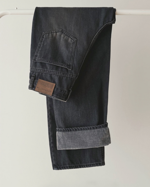 [SLOWAND] # SLOWMADE TODAY Dark Blue Napping Denim Pants