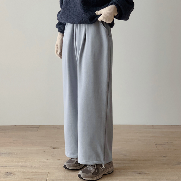 [SLOWAND] # SLOWMADE Winter Two Way Jogger Fleece-Lined Pants