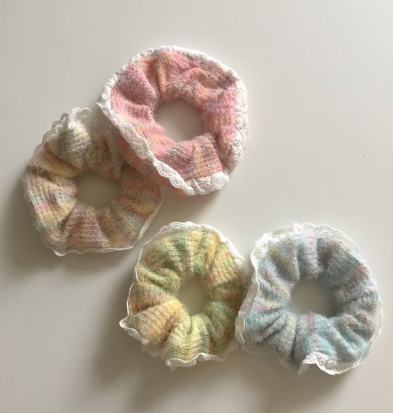 [moat] Candy Knit Scrunchy (2Type)