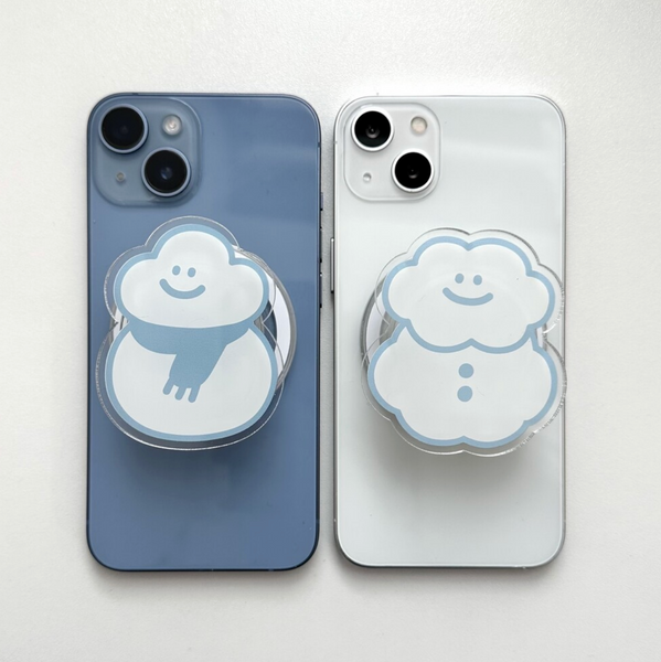 [skyfolio] Cloud Snowman MagSafe Grip Tok