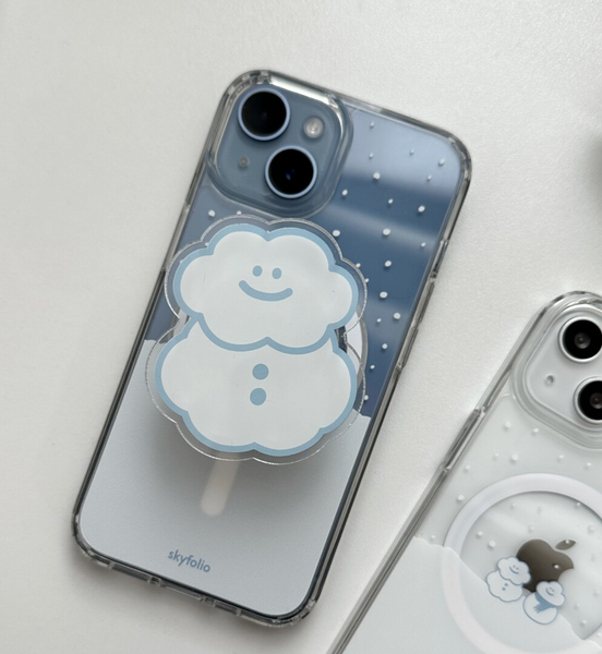 [skyfolio] Cloud Snowman MagSafe Grip Tok