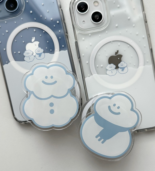 [skyfolio] Cloud Snowman MagSafe Grip Tok