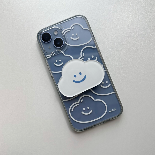 [skyfolio] White Cloud Acrylic Grip Tok