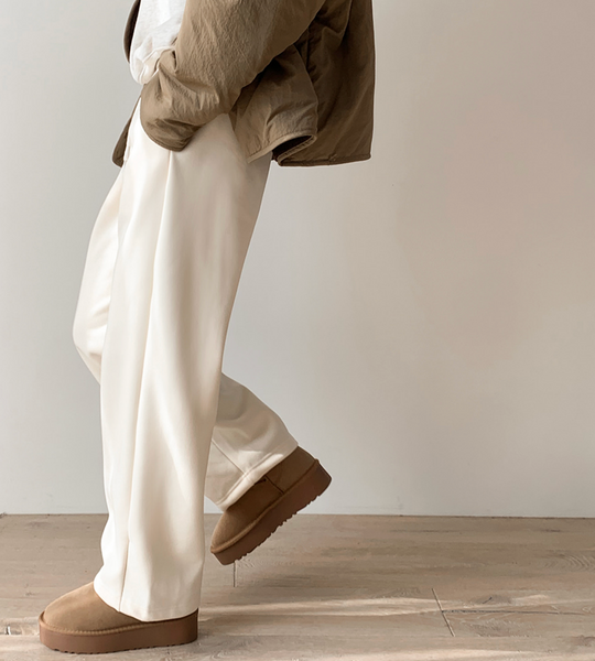 [SLOWAND] # SLOWMADE Real Winter Wool Napping Pants