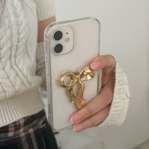 [Aicu Studio] Our Ribbon Gold Phone Case (PRE-ORDER)