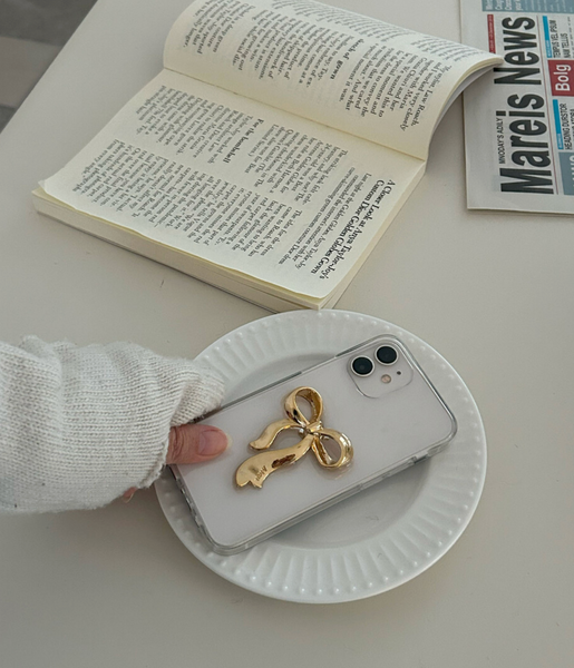 [Aicu Studio] Our Ribbon Gold Phone Case (PRE-ORDER)