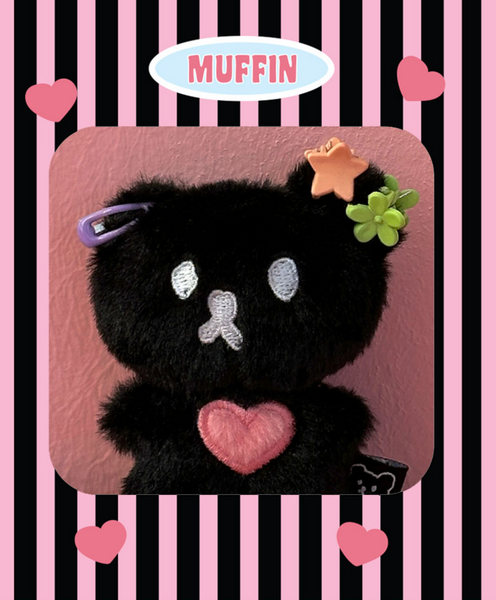[MAZZZZY] Love Muffin Keyring (Black)
