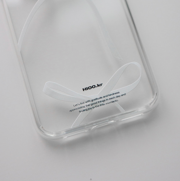 [hioo.kr] Ribbon Clear Case / MagSafe Clear Case