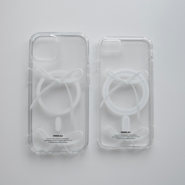 [hioo.kr] Ribbon Clear Case / MagSafe Clear Case