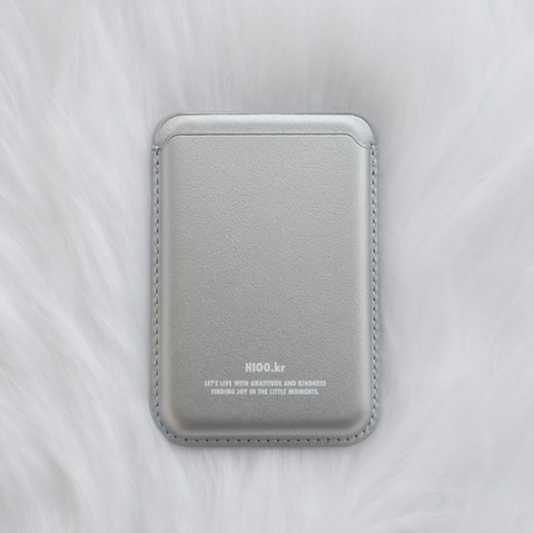 [hioo.kr] Logo MagSafe Wallet (Silver)