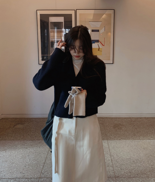 [SLOWAND] Our Mood Winter Belt Skirt (PRE-ORDER)