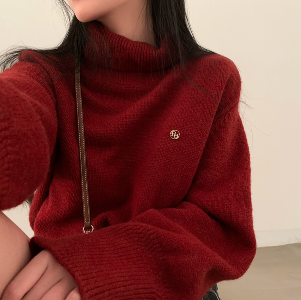 [CREAM CHEESE] Soft Turtleneck Knitwear