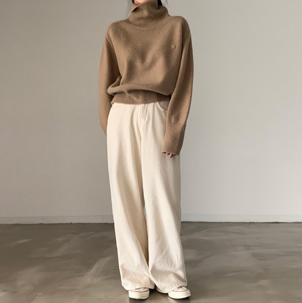 [CREAM CHEESE] Soft Turtleneck Knitwear