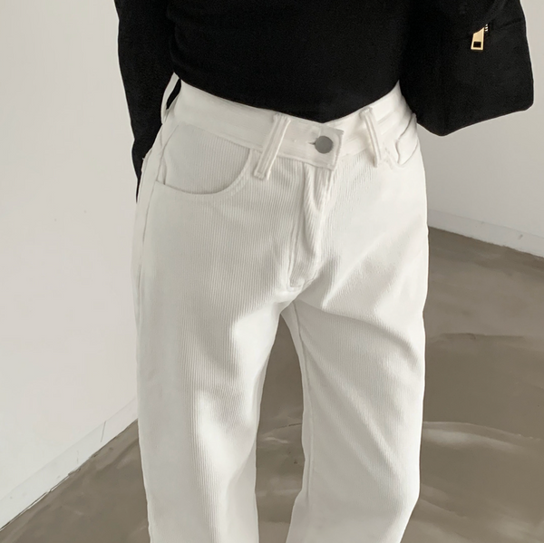 [CREAM CHEESE] Winter Napping Corduroy Wide Pants