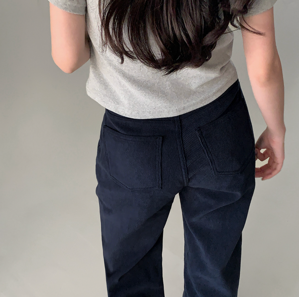 [CREAM CHEESE] Winter Napping Corduroy Wide Pants