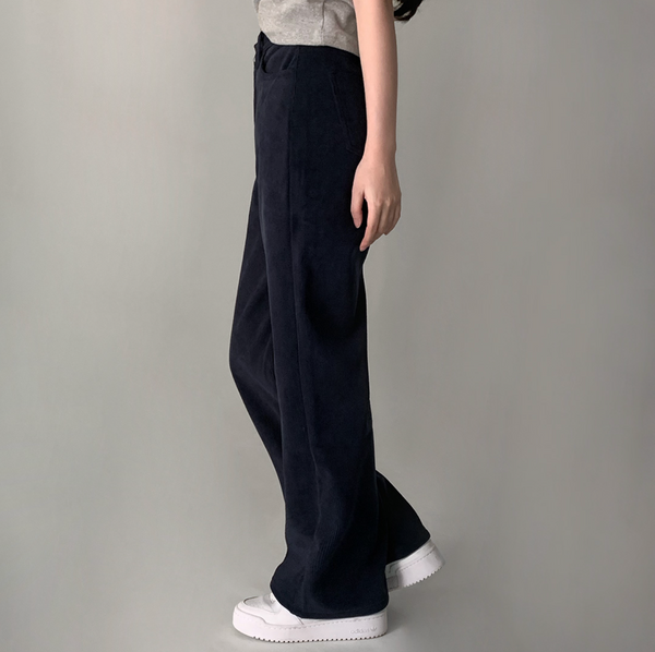 [CREAM CHEESE] Winter Napping Corduroy Wide Pants