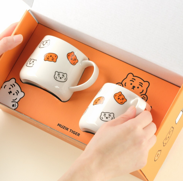 [MUZIK TIGER] Ceramic Mug Set (2P) 340ml