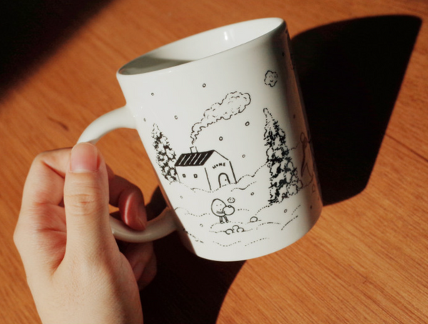 [HUGINN AND MUNINN] Snowy Day Mug 350ml