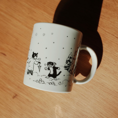 [HUGINN AND MUNINN] Snowy Day Mug 350ml