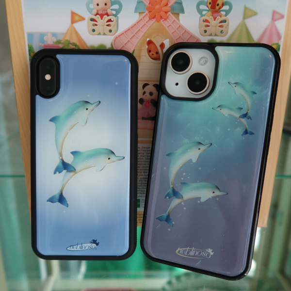 [neblinoso] Twin Dolphin Epoxy Phone Case