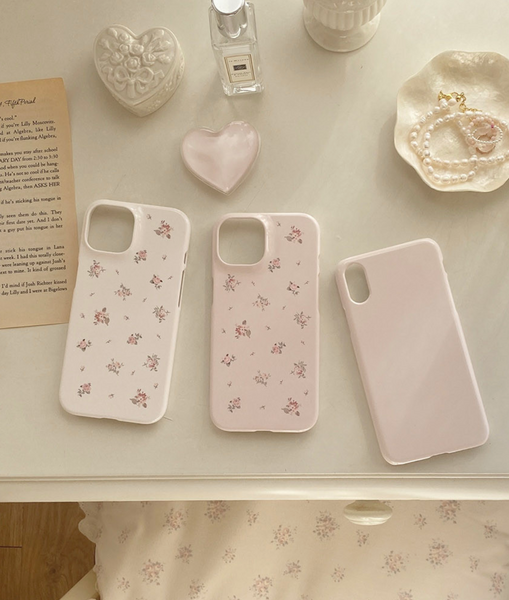 [Romantic Mood] Rose Letter Glossy Hard Phone Case