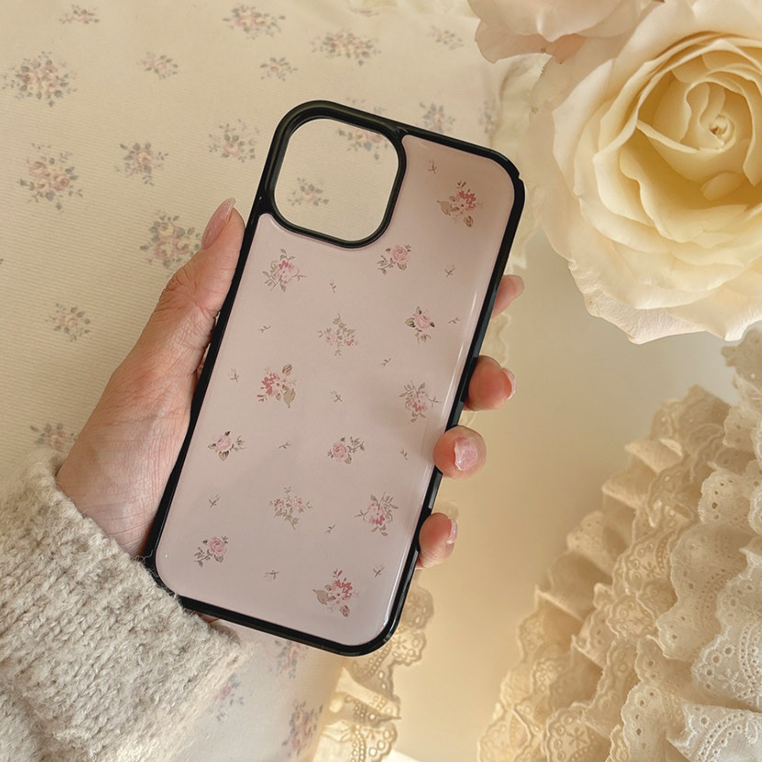 [Romantic Mood] Rose Letter Epoxy Phone Case