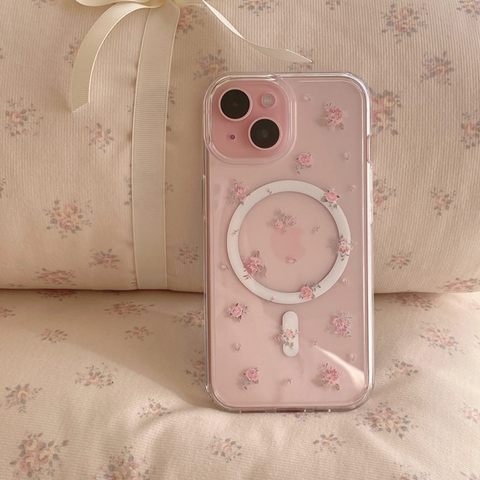 [Romantic Mood] Rose Letter Flower MagSafe Phone Case