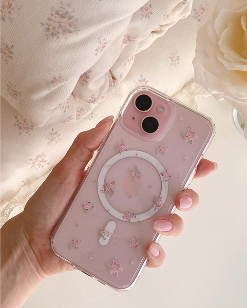 [Romantic Mood] Rose Letter Flower MagSafe Phone Case