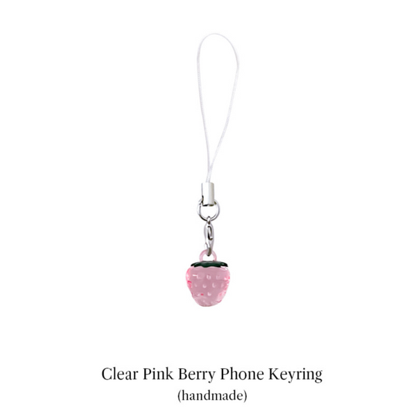 [Peakdrawing] Pink Berry Keyring String