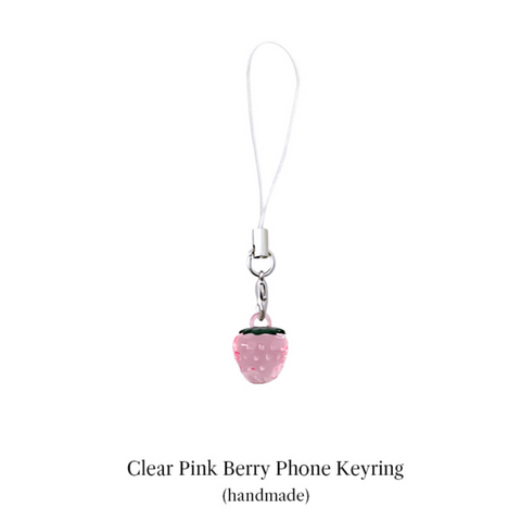 [Peakdrawing] Pink Berry Keyring String
