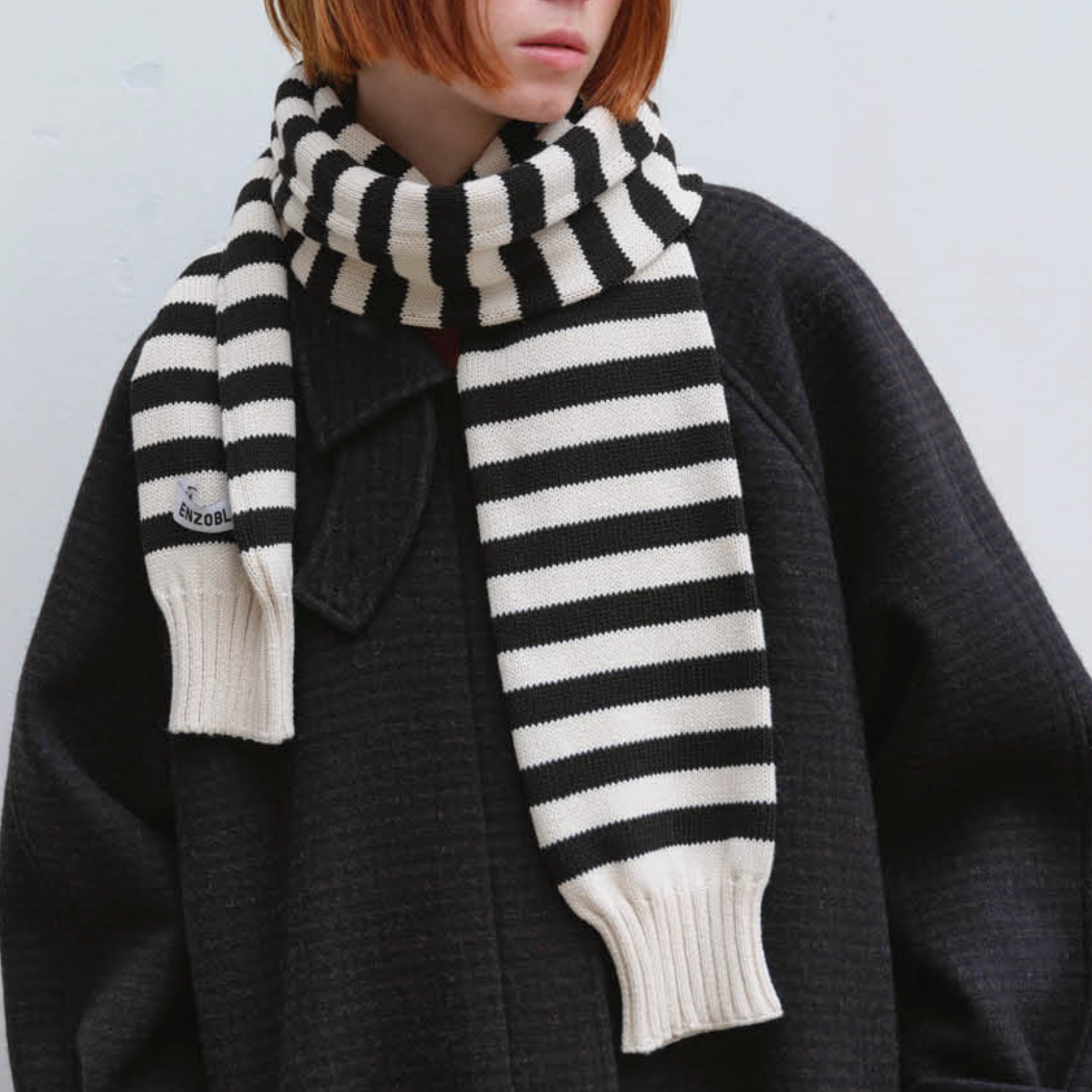 [ENZOBLUES] Long Sleeve Muffler (Black)