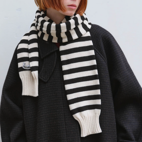 [ENZOBLUES] Long Sleeve Muffler (Black)