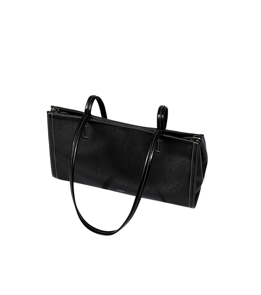 [STAND OIL] Oblong bag (Stitch Black)