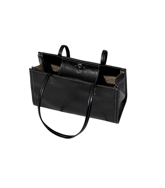 [STAND OIL] Oblong bag (Stitch Black)