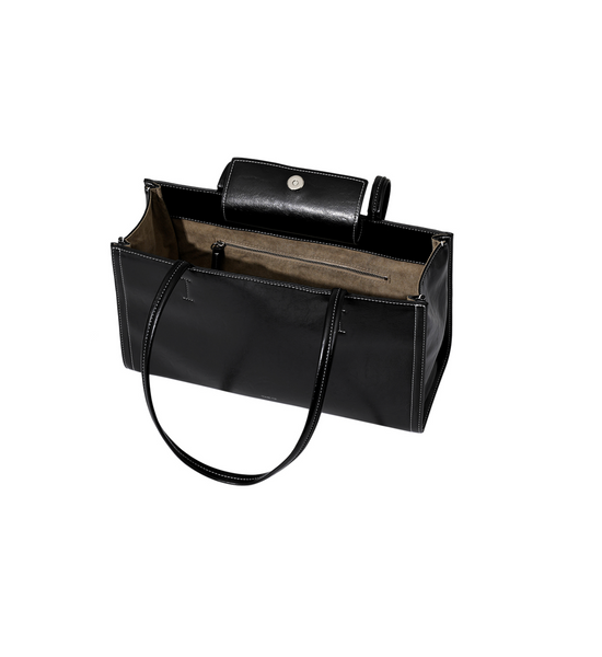 [STAND OIL] Oblong bag (Stitch Black)