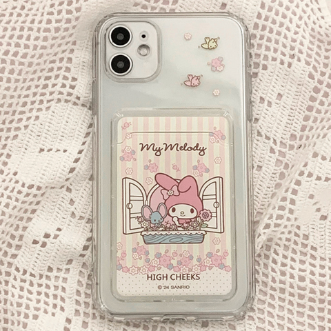 [HIGH CHEEKS] Stripe My Melody Jelly Card Case