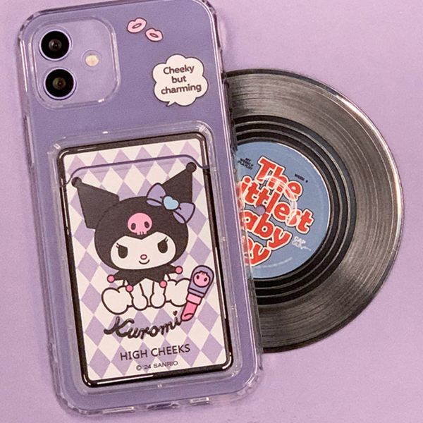 [HIGH CHEEKS] Diamond Kuromi Jelly Card Case