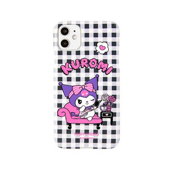 [HIGH CHEEKS] Check Kuromi Hard Case