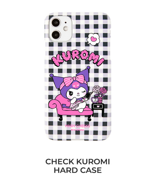 [HIGH CHEEKS] Check Kuromi Hard Case