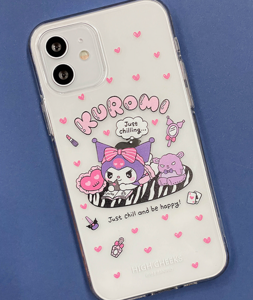 [HIGH CHEEKS] Zebra Kuromi Clear Case