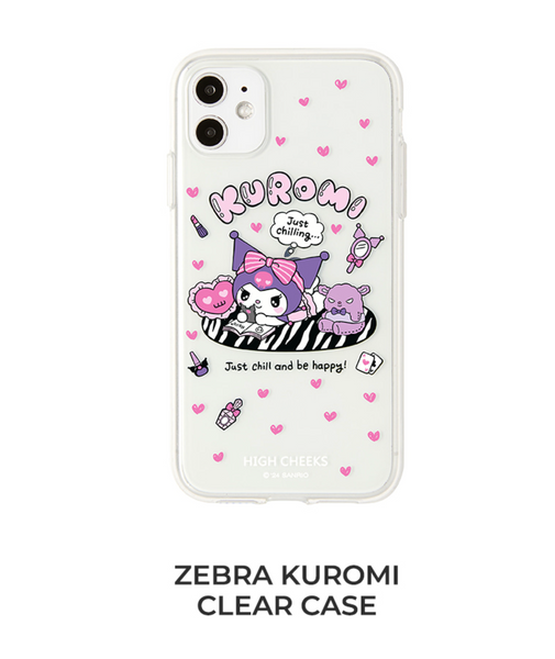 [HIGH CHEEKS] Zebra Kuromi Clear Case