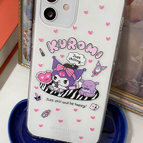 [HIGH CHEEKS] Zebra Kuromi Clear Case