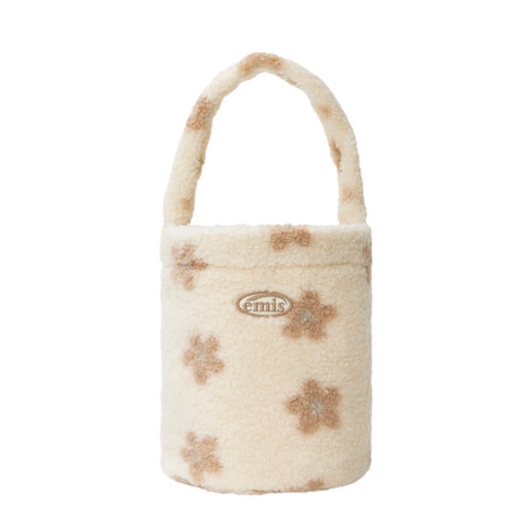 [emis] FLOWER BOUCLE TOTE BAG