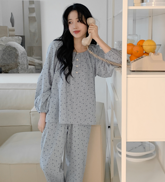 [Juuneedu] Heart Bear Couple Pyjama Set