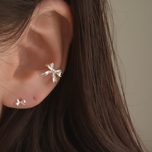 [moat] Point Ribbon Earcuff (silver925)