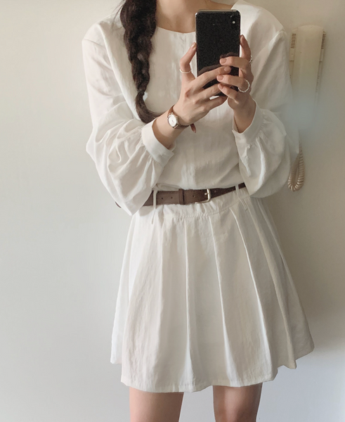 [SLOWAND] Lamer Pleated Dress