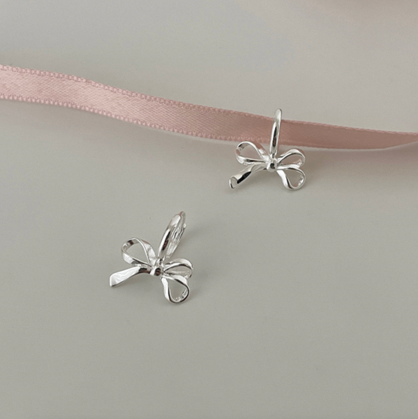 [sora'de] Lovely One-touch Ribbon Earring