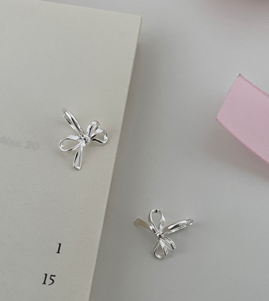 [sora'de] Lovely One-touch Ribbon Earring