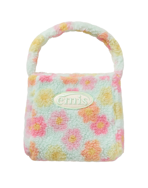 [emis] FLOWER BOUCLE SQUARE BAG